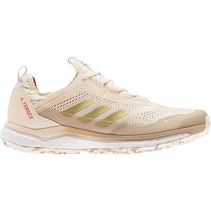 Beige Men's Adidas Terrex Agravic Flow Goretex Trail Running Shoes | 3682459-NP