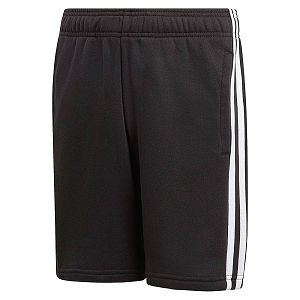 Black Kids' Adidas Essentials 3 Stripes Knit Short Pants | 3928567-WZ