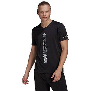 Black Men's Adidas Agravic Short Sleeve T Shirts | 0815947-EV