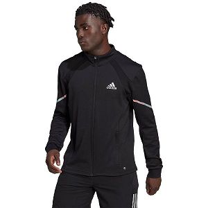 Black Men's Adidas Everydayrun Knit Jackets | 6590238-FY