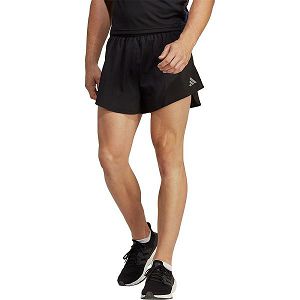 Black Men's Adidas Fast Split Shorts Pants | 7652810-HJ