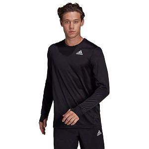 Black Men's Adidas OTR Long Sleeve T Shirts | 6914783-DR