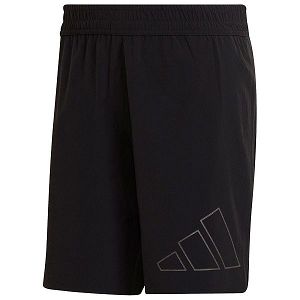 Black Men's Adidas Run Icon 3 Bars 7´´ Shorts Pants | 2483560-LQ