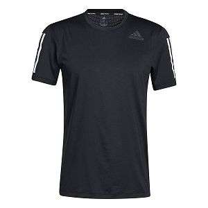 Black Men's Adidas Techfit 3 Stripes Fitted Short Sleeve T Shirts | 6738490-RN