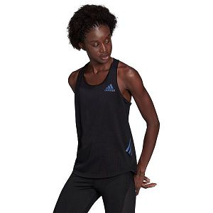 Black Women's Adidas Adizero Sleeveless T Shirts | 3674859-QO