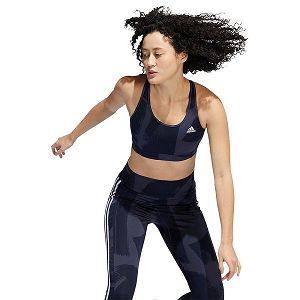 Black Women's Adidas Aop Sports Bra | 5783416-RA