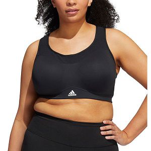 Black Women's Adidas HS PS Big Sports Bra | 4206597-GD