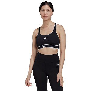 Black Women's Adidas Powerimpact Medium-Support Techfit Sports Bra | 5916703-CO