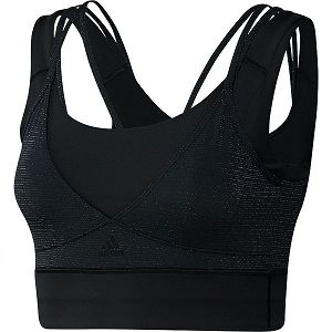 Black Women's Adidas Pwi Ms Holiday Sports Bra | 6173905-NT