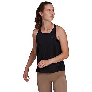 Black Women's Adidas Run Fast PB Sleeveless T Shirts | 2741583-SN