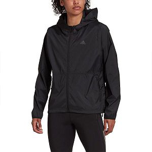 Black Women's Adidas Run Fast Solid Jackets | 7285031-CI