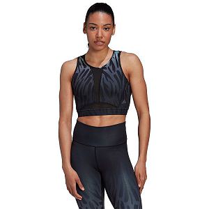 Black Women's Adidas Tigre Aop Sports Bra | 0234871-AO