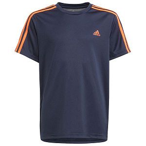 Blue Kids' Adidas 3 Striker Short Sleeve T Shirts | 8720165-RZ