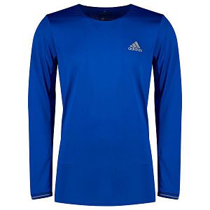 Blue Men's Adidas Fast Long Sleeve T Shirts | 9287364-HO