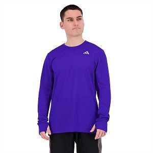 Blue Men's Adidas OTR Long Sleeve T Shirts | 6574280-JO