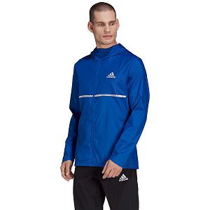 Blue Men's Adidas Own The Run Jackets | 3140692-FI