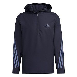 Blue Men's Adidas Run Icons 3 Stripes Jackets | 5947062-HD