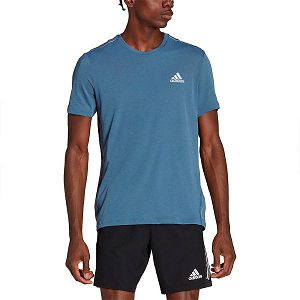 Blue Men's Adidas X-City Wool Short Sleeve T Shirts | 0279846-EP