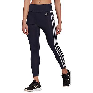 Blue Women's Adidas 3 Stripes 7/8 Leggings | 2584367-TL