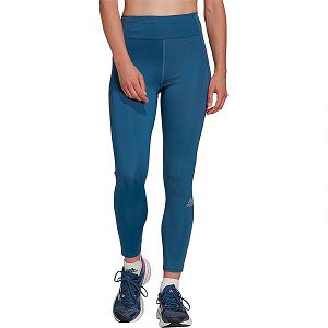 Blue Women's Adidas Own The Run 7/8 Leggings | 9804165-YL