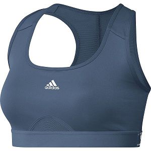 Blue Women's Adidas Power Medium-Support Sports Bra | 4239587-GH