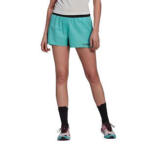 Blue Women's Adidas Terrex Primeblue Trail Shorts Pants | 1630259-AO