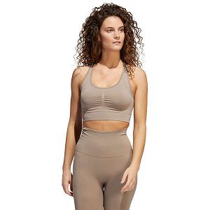 Brown Women's Adidas FRMT Sculpt Sports Bra | 0538164-DO