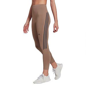 Brown Women's Adidas RI 3 Stripes Leggings | 6127089-BS