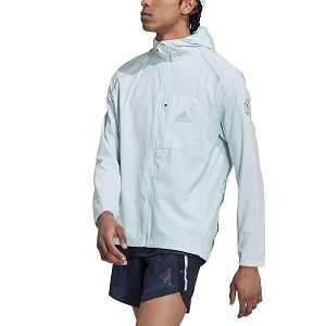 Green Men's Adidas Marathon For The Oceans Jackets | 7219408-WV