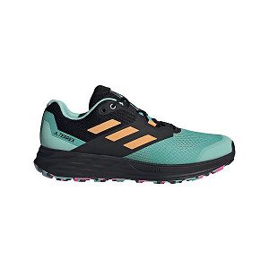 Green Men's Adidas Terrex Two Flow Trail Running Shoes | 0928643-VF