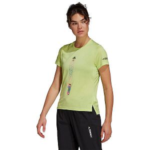 Green Women's Adidas Agravic Short Sleeve T Shirts | 6389014-LO