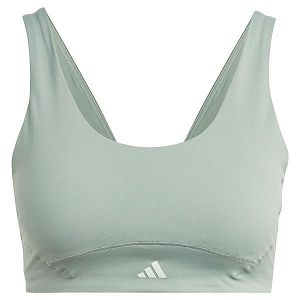 Green Women's Adidas Cf L St Ms Sports Bra | 8351927-QB