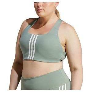 Green Women's Adidas Pwi Ms Ps Sports Bra | 0721584-LP