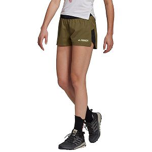 Green Women's Adidas Trail 3´´ Shorts Pants | 7134052-OY