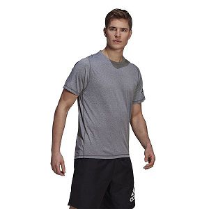 Grey Men's Adidas FreeLift Ultimate Aeroready Designed 2 Move Sport Short Sleeve T Shirts | 0916384-KT