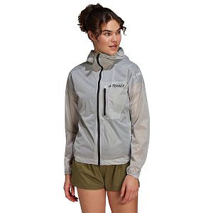 Grey Women's Adidas Agr Jackets | 1963507-NG