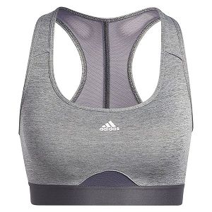 Grey Women's Adidas Power MS PD Sports Bra | 7062934-TA