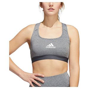 Grey Women's Adidas Power MS Sports Bra | 4368521-CF