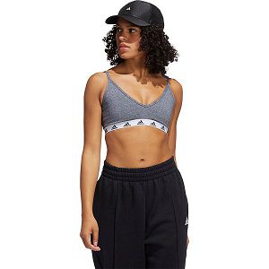 Grey Women's Adidas Pureb Sports Bra | 3489201-JP