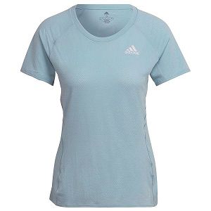 Grey Women's Adidas Runner Short Sleeve T Shirts | 1583207-TY