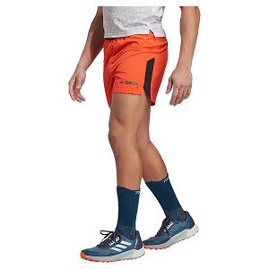 Orange Men's Adidas Trail 5´´ Shorts Pants | 9602315-KB