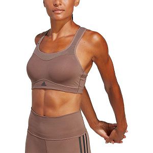 Orange Women's Adidas Tlrdim Hs Sports Bra | 1738650-DN