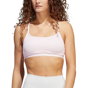 Pink Women's Adidas Aeroreact P Sports Bra | 5968204-KN