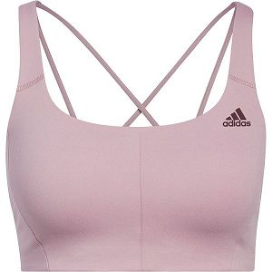 Pink Women's Adidas CF Sto MS Sports Bra | 6389274-ZT