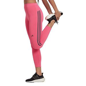 Pink Women's Adidas Run Icons 3 Stripes 7/8s Leggings | 8192076-ZJ