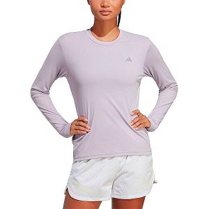 Pink Women's Adidas Run It Long Sleeve T Shirts | 6071358-FL