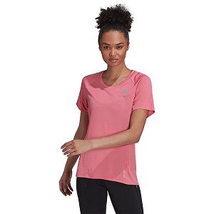 Pink Women's Adidas Runner Short Sleeve T Shirts | 2765839-DK