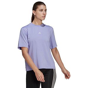 Purple Women's Adidas Uforu Short Sleeve T Shirts | 0984635-DW