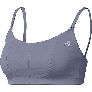 Purple Women's Adidas Yo Sto Ls Sports Bra | 1075928-CU