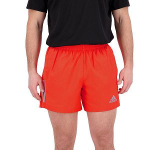 Red Men's Adidas OWN The Run 5´´ Shorts Pants | 5261904-NK